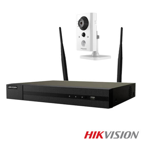Kit videovigilancia wifi 3 cámaras IP Hikvision C220 2MP disco duro 1Tb