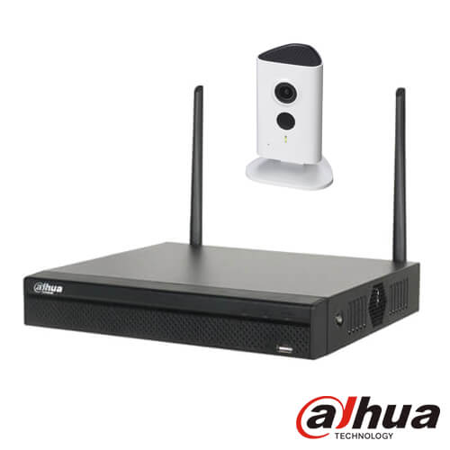 Kit videovigilancia wifi 2 cámaras IP Dahua C35 3MP disco duro 1Tb