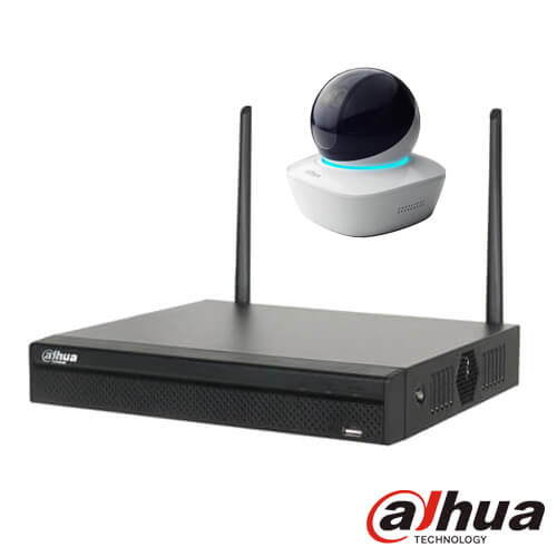 Kit videovigilancia wifi 2 cámaras IP Dahua A35 3MP disco duro 1Tb