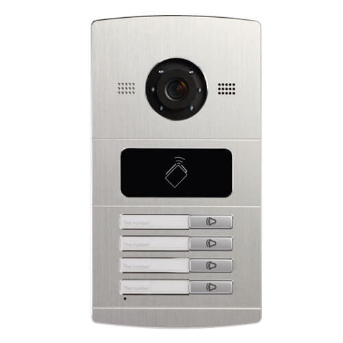 Videoportero IP Safire SF-VI108E-IP (4 botones) cámara 1.3MP Alarmas Mifare