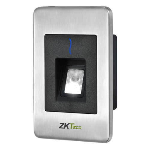 Lector de accesos ZKTeco ZK-FR1500EM Huellas Sensor SilkID RFID indicador LED y acústico RS485 IP65
