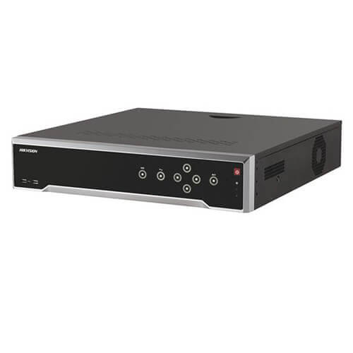 Grabador NVR Hikvision DS-7732NI-I4/16P 32ch 12MP 256Mbps H265 HDMI4K SATAx4 Alarmas POEx16