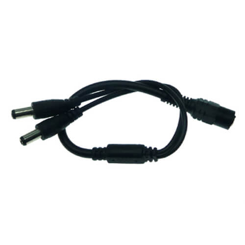 Cable alimentación 1 a 2 (1x2.1mm macho a 2x2.1mm hembra)