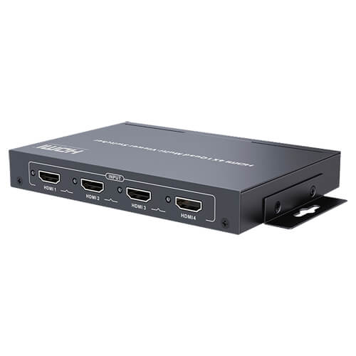 Quad HDMI 4 entradas 1080P (4x1) con mando PoP extensor IR HDMI-VIEWER-4-V2