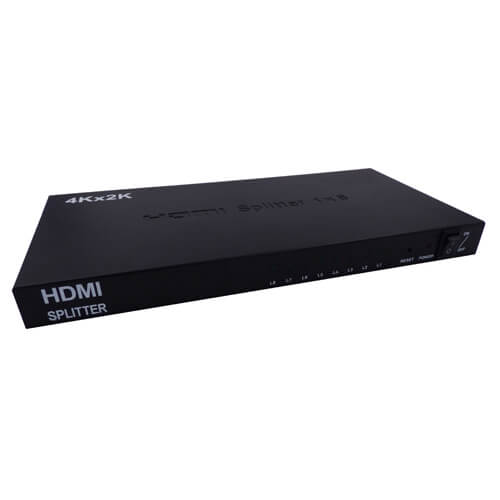 Splitter HDMI   8 canales (8x1ch) con amplificador HDCP HDMI 1.4 4K
