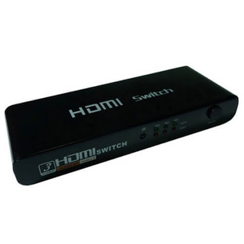 Switch HDMI 3 entradas 4K (3x1) con mando amplificador HDCP HDMI 1.4 4K