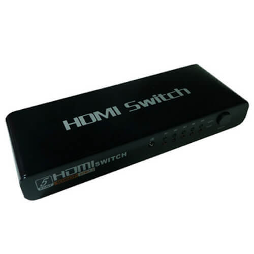 Switch HDMI 5 entradas 4K (5x1) con mando y amplificador HDCP HDMI 1.4