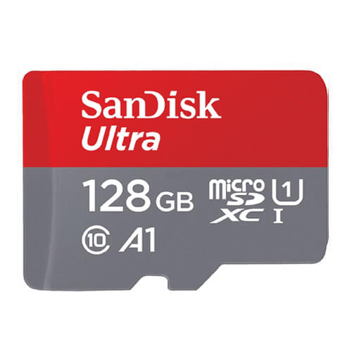 SanDisk 128GB Ultra Clase 10 UHS-I tarjeta de memoria SDXC hasta 80MB/s Full HD de vídeo 