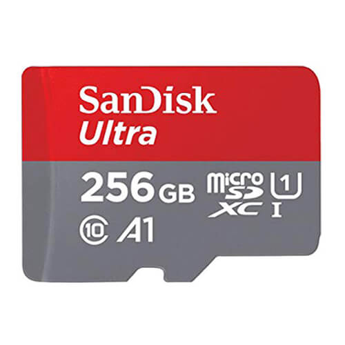 Tarjeta de memoria Micro SD 256Gb Sandisk Ultra Clase 10 80MB/s