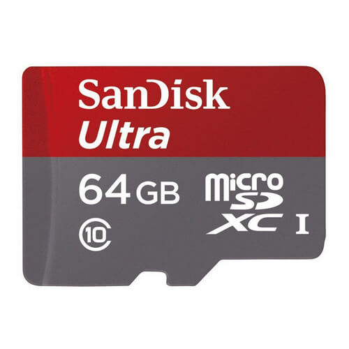 Tarjeta de memoria Micro SD  64Gb Sandisk Ultra Clase 10 80MB/s