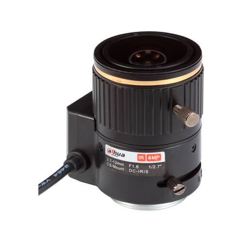 Óptica varifocal auto iris para cámara 2.7 - 12mm 6MP PFL2712-E6D