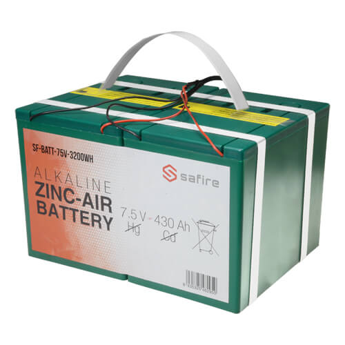 Batería zinc-aire 7.5V 430Ah BATT-75V-3200WH
