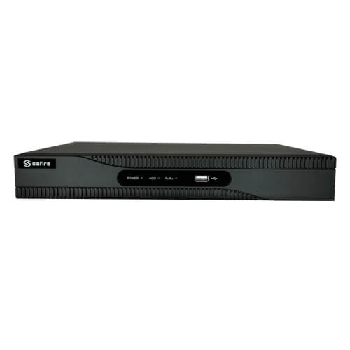 Grabador NVR Safire SF-NVR8208A-4K8P 8ch 12MP 80Mbps H265+ HDMI4K SATAx2 POEx8 Alarmas