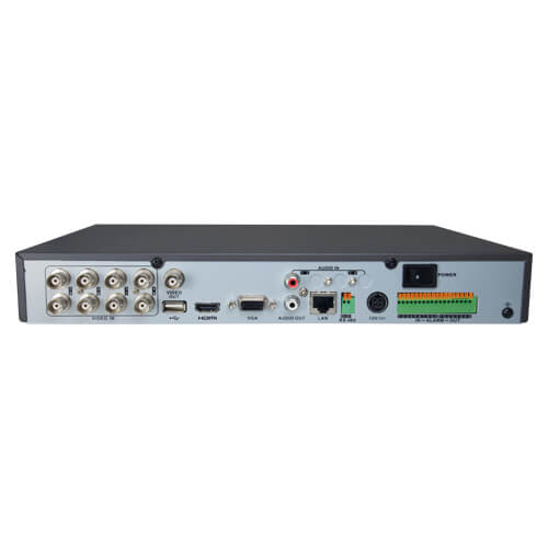 Grabador 5en1 Safire SF-XVR6108AS 8ch Video (2MP 120fps) 4ch IP 1ch Audio H265+ HDMI SATAx1 Alarmas