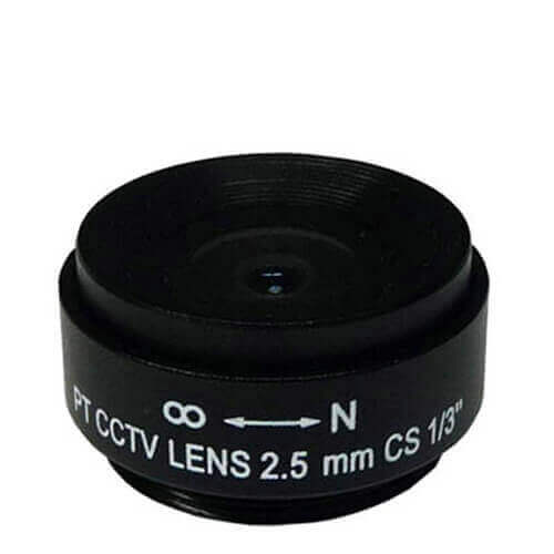 Óptica fija para cámara videovigilancia 2.5mm SSE02512NI