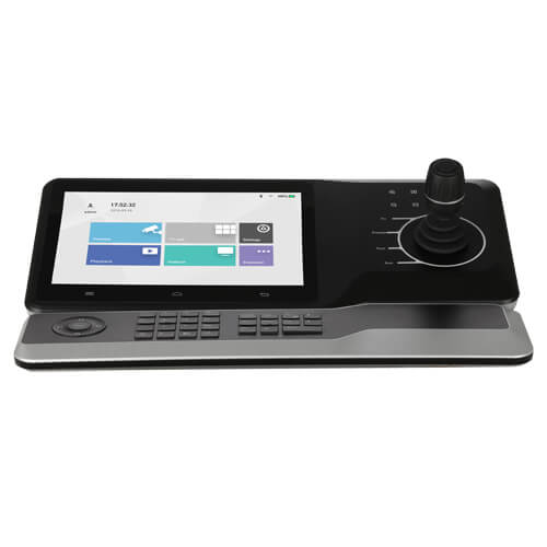 Controlador IP de domos PTZ X-Security XS-KB5000NK joystick 3D pantalla 10" táctil HDMIx4 Wifi Audio Alarmas